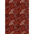 Concord Global Trading Concord Global 97805 5 ft. 3 in. x 7 ft. 3 in. Chester Leafs - Red 97805